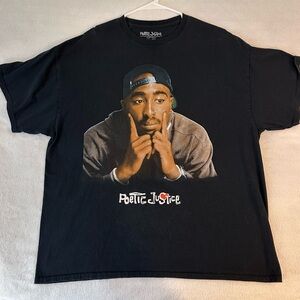 Poetic Justice Black Graphic Tee